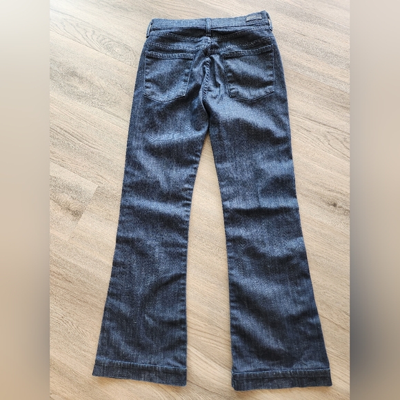 Citizens of Humanity Stretch High Rise  Wide Leg Dark Denim Jeans - Picture 11 of 11